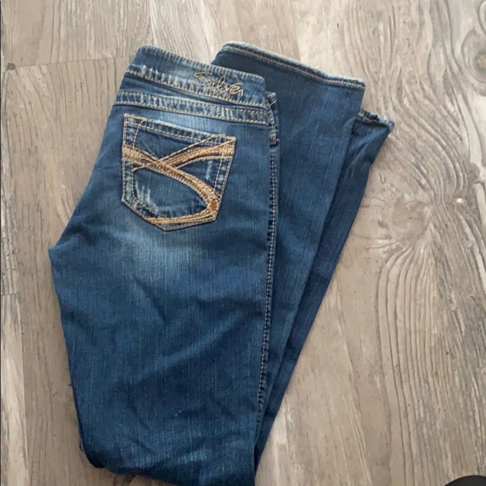 Silver jeans